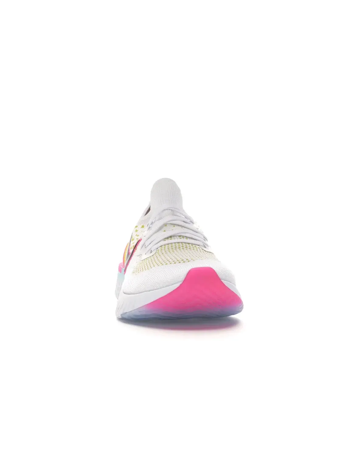 Мужские кроссовки Lifestyle Nike Epic React Flyknit 1 — изображение 2 из 4, белый розовый