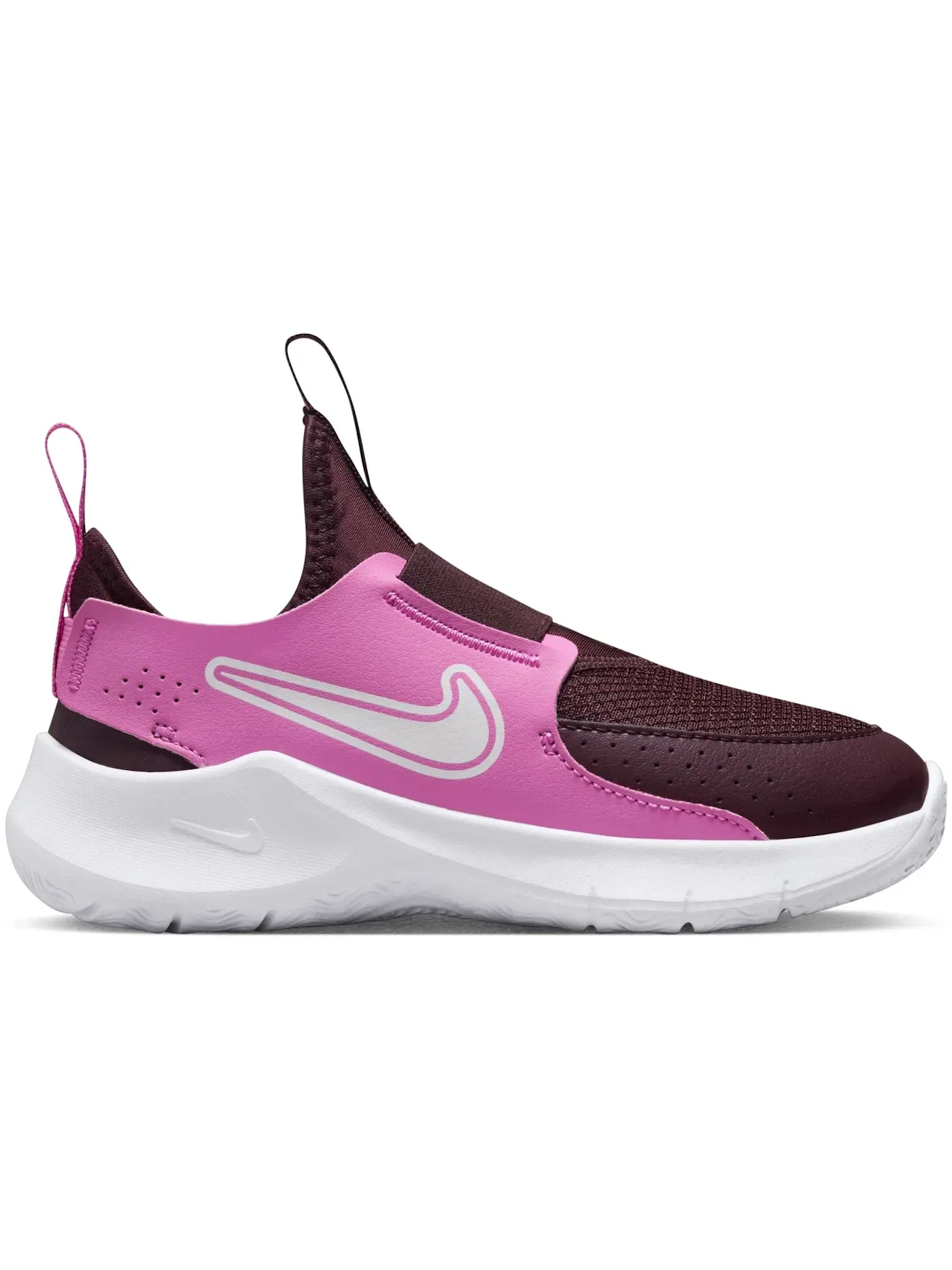 Детские кроссовки для мальчиков с застежкой Nike Flex Runner 3 — изображение 1 из 1, бордовый/розовый/белый