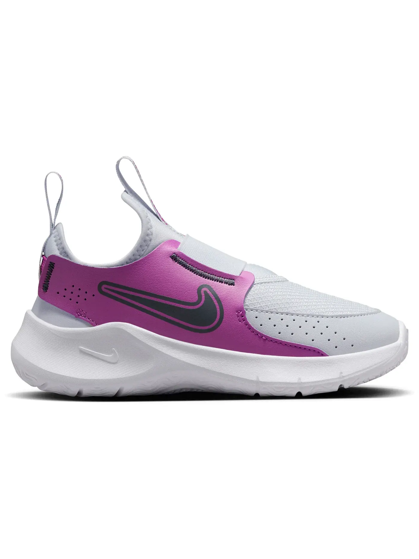Детские кроссовки для мальчиков с шнуровкой Nike Flex Runner 3 Nike — изображение 1 из 1, серый белый синий