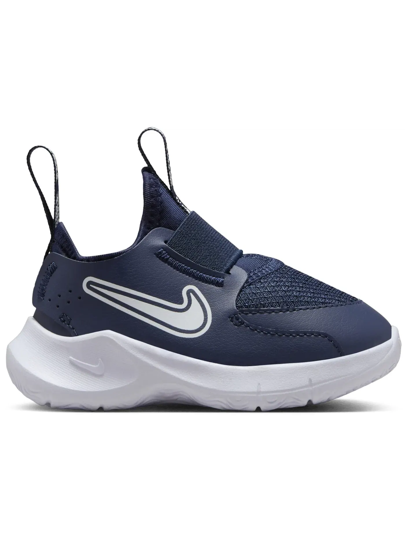Детские кроссовки без шнурков Nike Flex Runner 3 Nike — изображение 1 из 1, темно-синий/белый