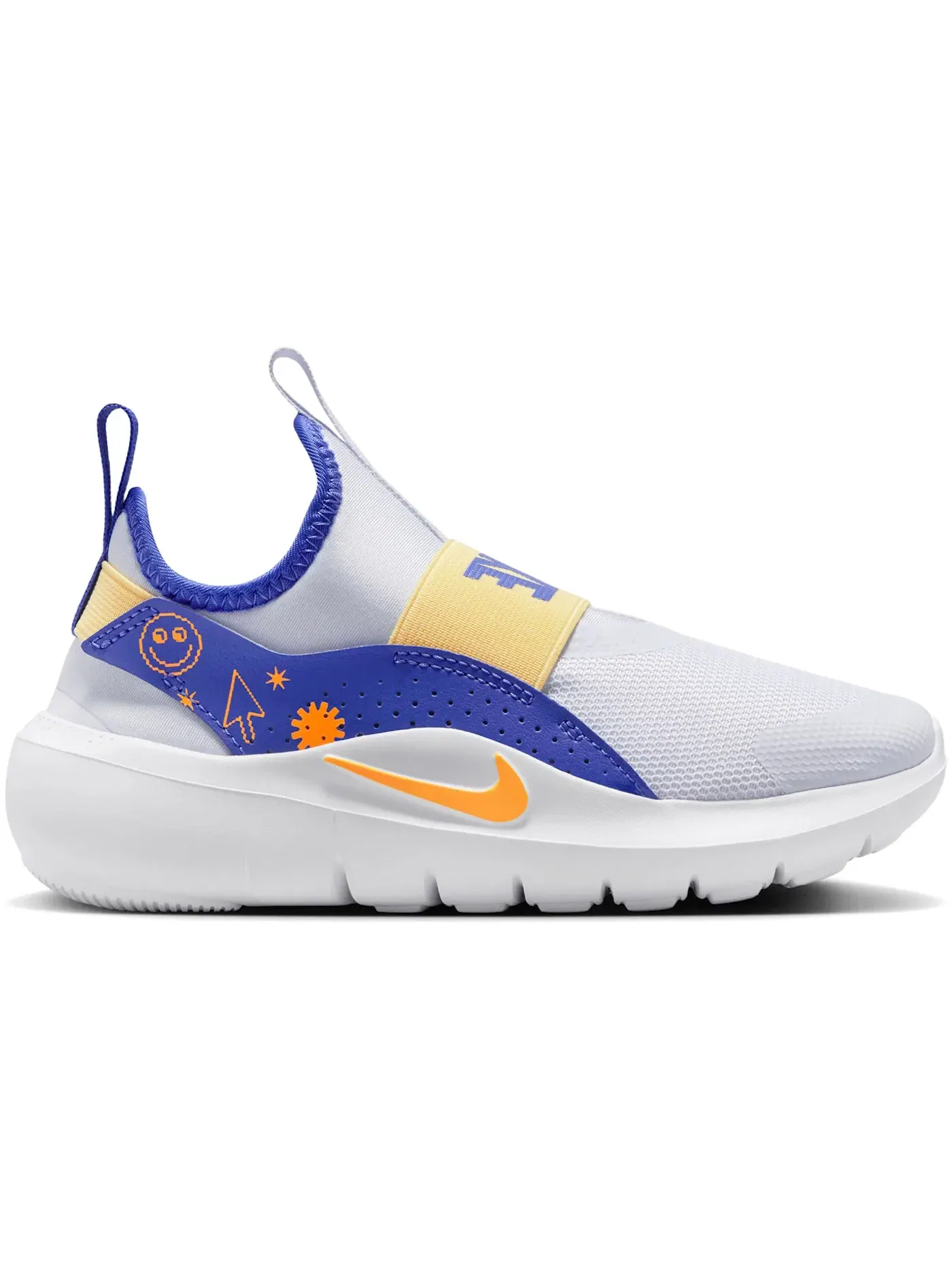 Детские кроссовки Lifestyle Nike Flex Runner 4 SE — изображение 1 из 1, серый//желтый/оранжевый