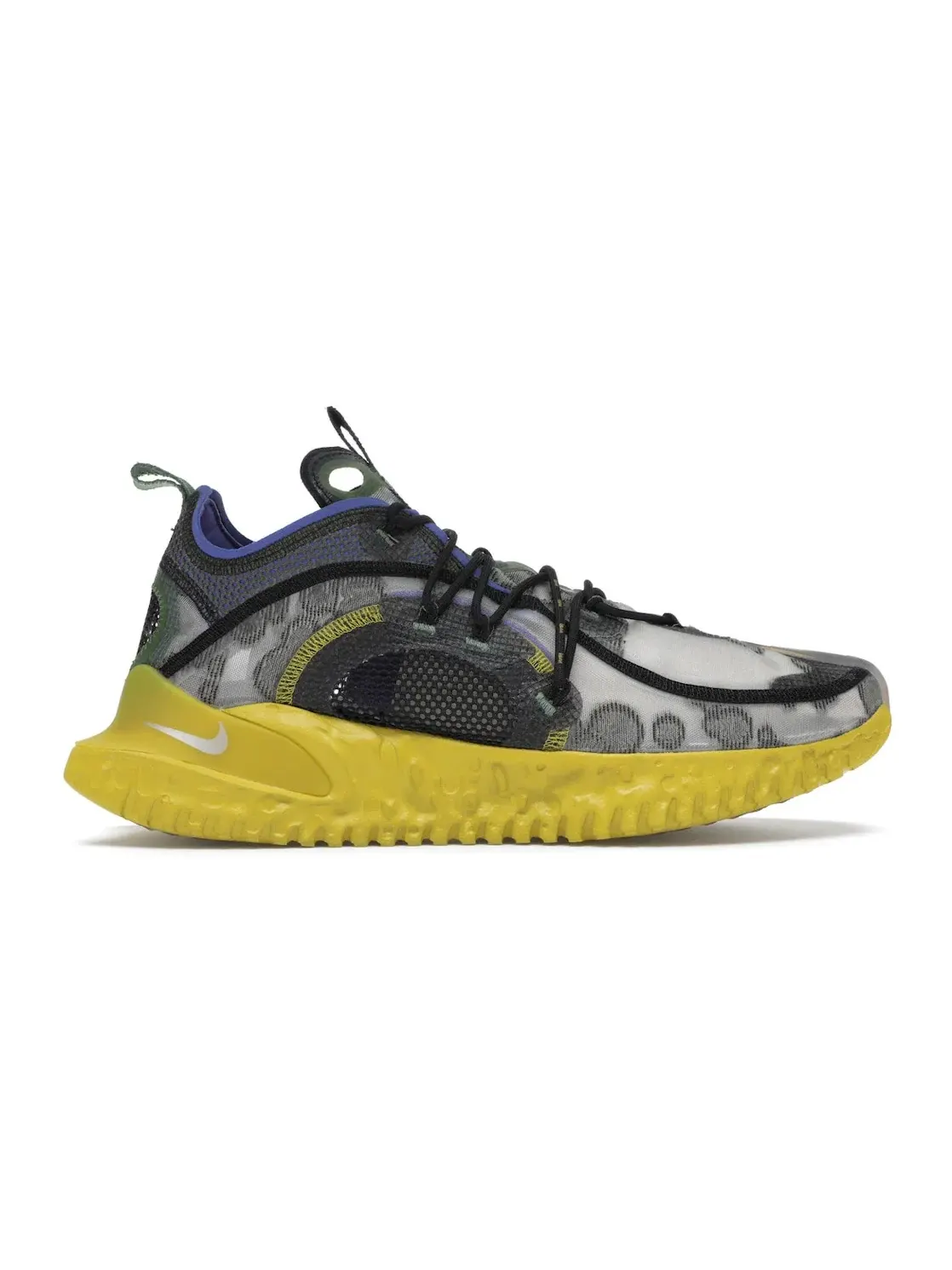Мужские кроссовки с технологичным дизайном Nike Flow 2020 ISPA Nike — изображение 1 из 4, оливковый фиолетовый