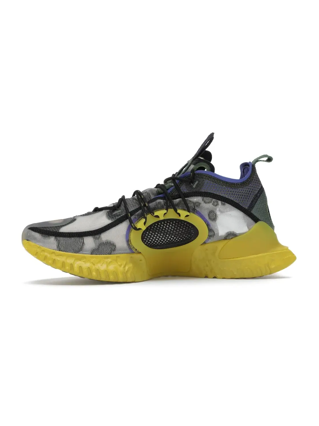 Мужские кроссовки с технологичным дизайном Nike Flow 2020 ISPA Nike — изображение 3 из 4, оливковый фиолетовый