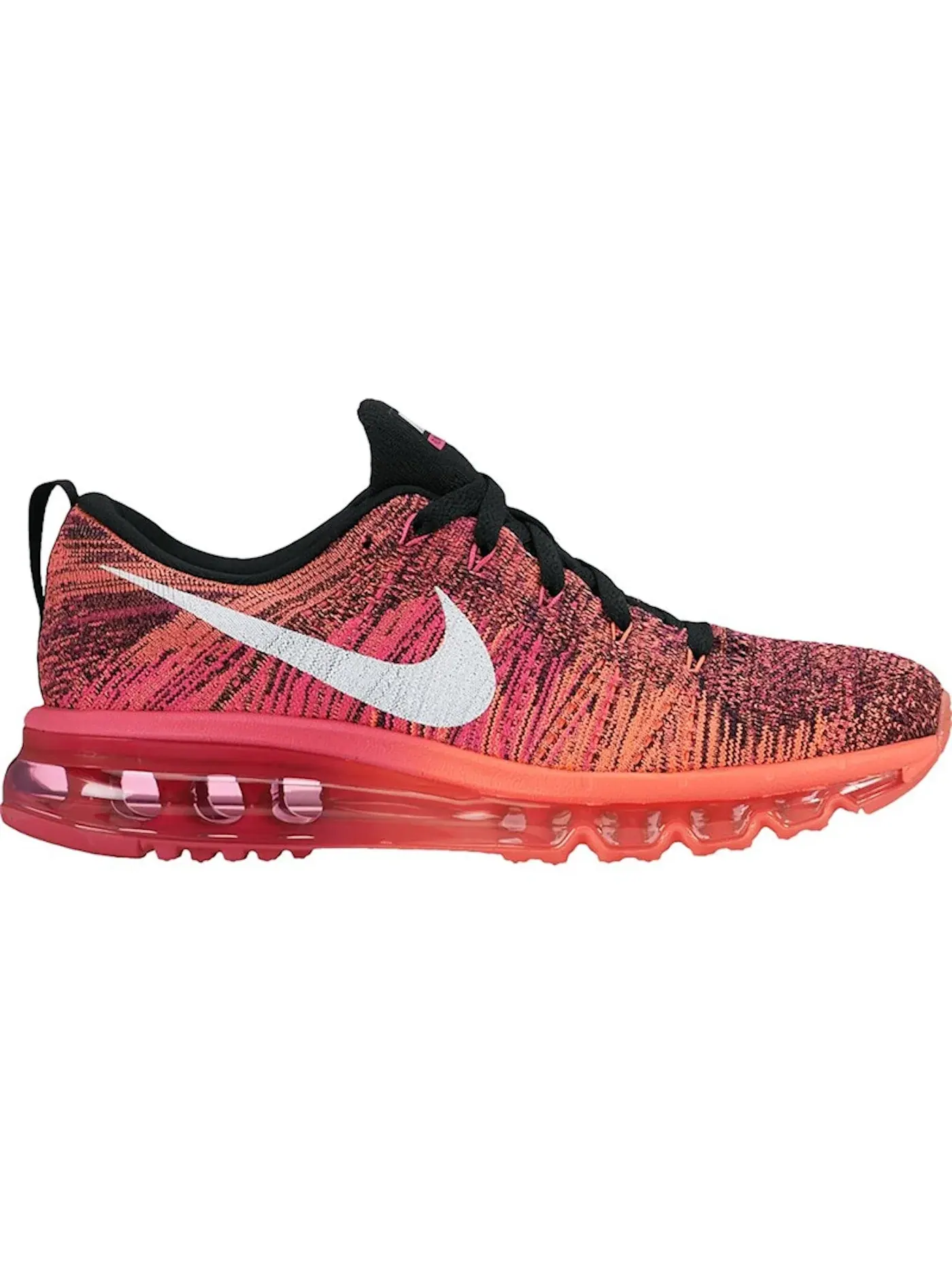 Женские кроссовки Lifestyle Nike Flyknit Max — изображение 1 из 1, черный/белый-розовый
