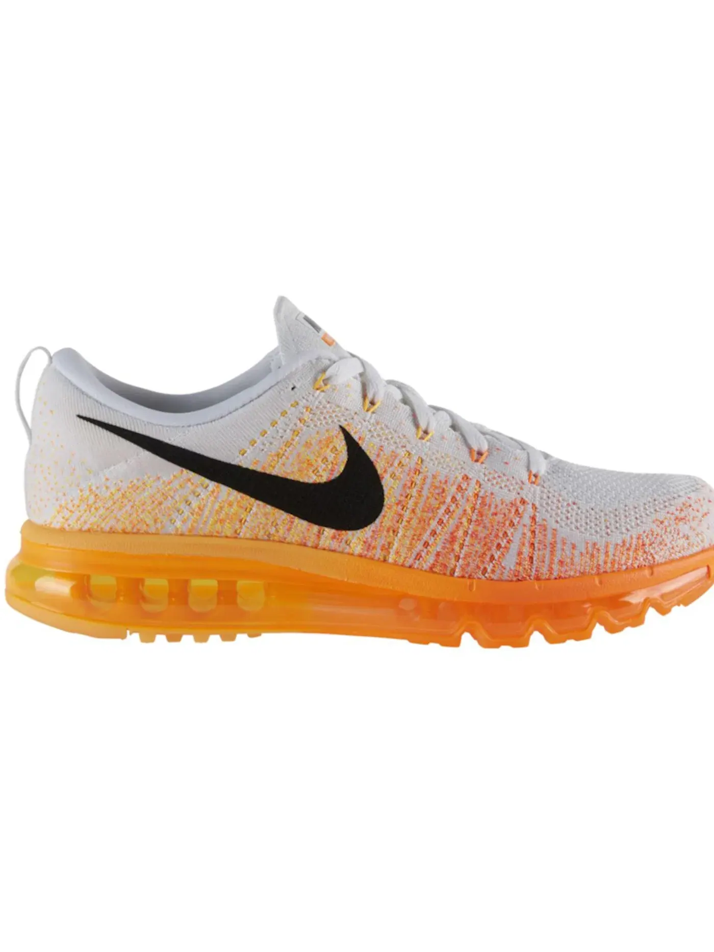 Мужские кроссовки Lifestyle Nike Flyknit Max — изображение 1 из 1, белый/оранжевый