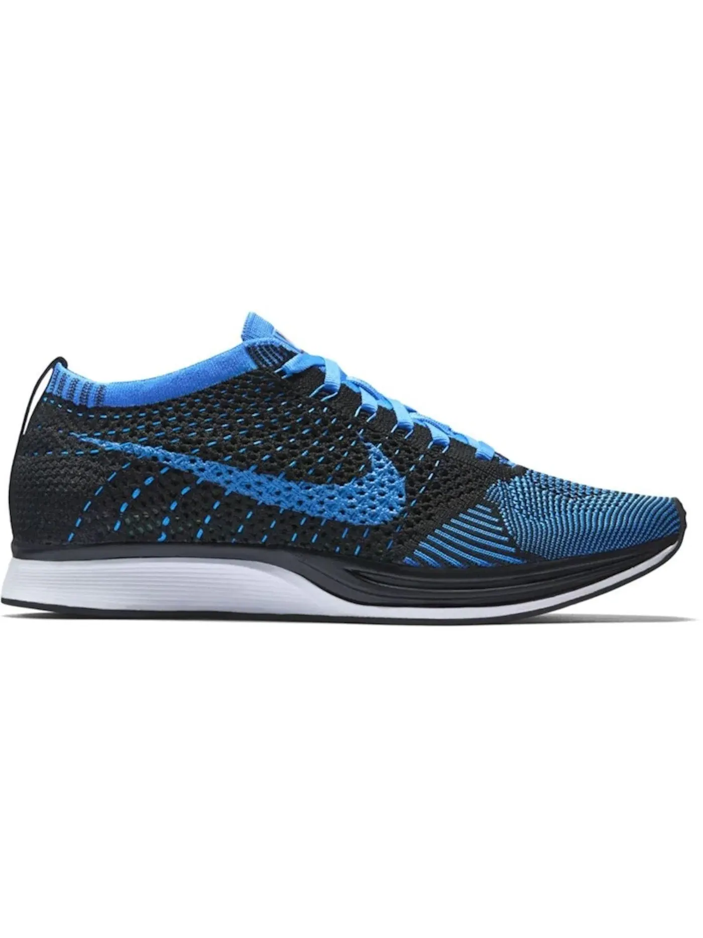 Мужские кроссовки Lifestyle Nike Flyknit Racer Nike — изображение 1 из 1, черный/синий белый