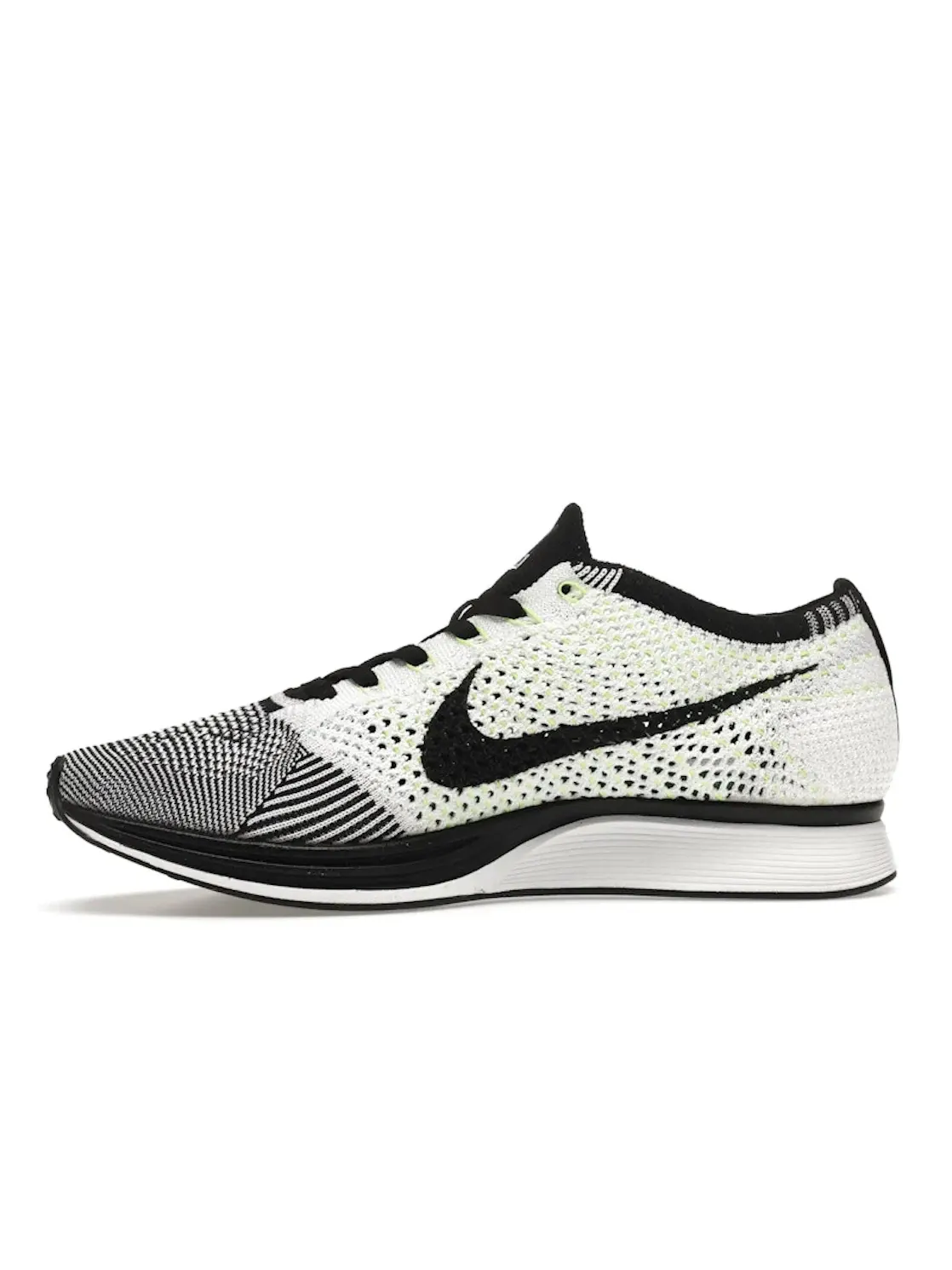Мужские кроссовки с технологией Flyknit Nike Flyknit Racer — изображение 3 из 4, черный/белый