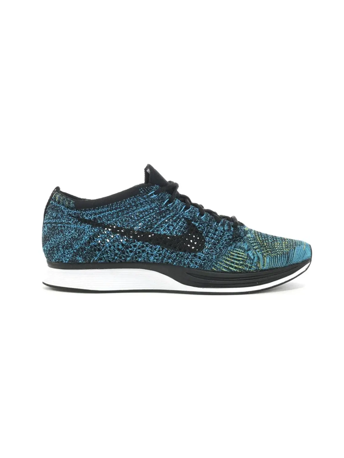 Мужские кроссовки Lifestyle Nike Flyknit Racer — изображение 1 из 4, синий/черный-желтый