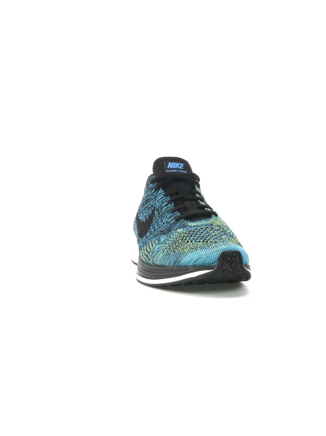 Мужские кроссовки Lifestyle Nike Flyknit Racer — изображение 2 из 4, синий/черный-желтый