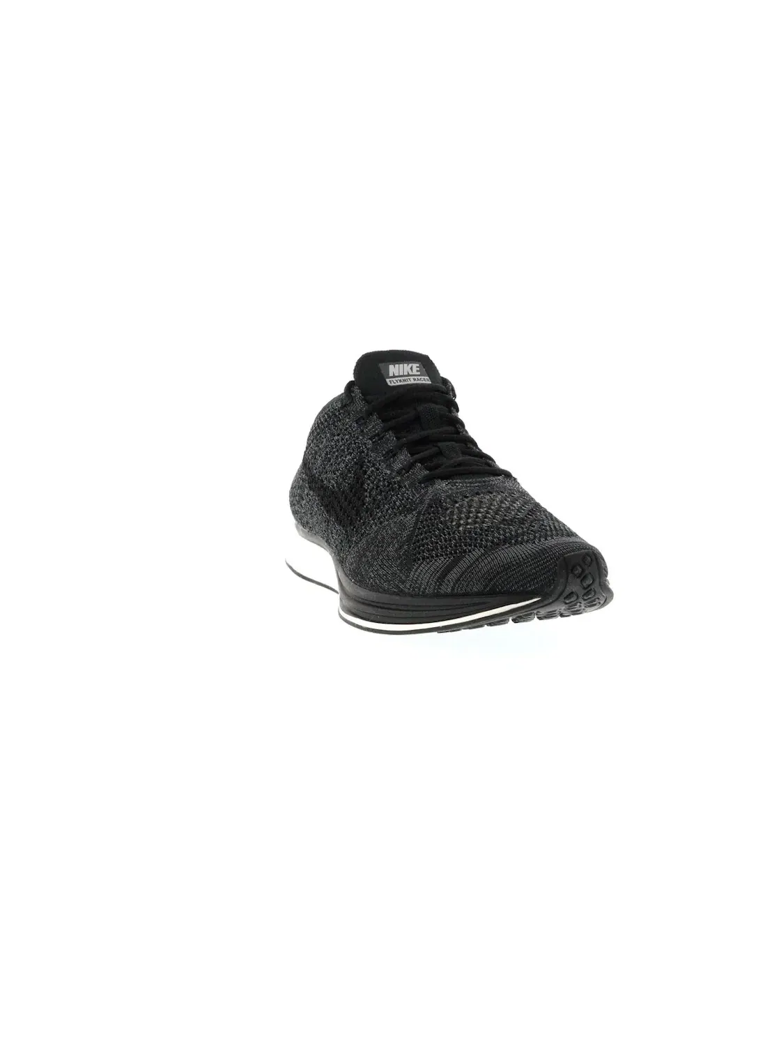 Мужские кроссовки с вязаным верхом Nike Flyknit Racer Nike — изображение 2 из 4, черный/темный серый