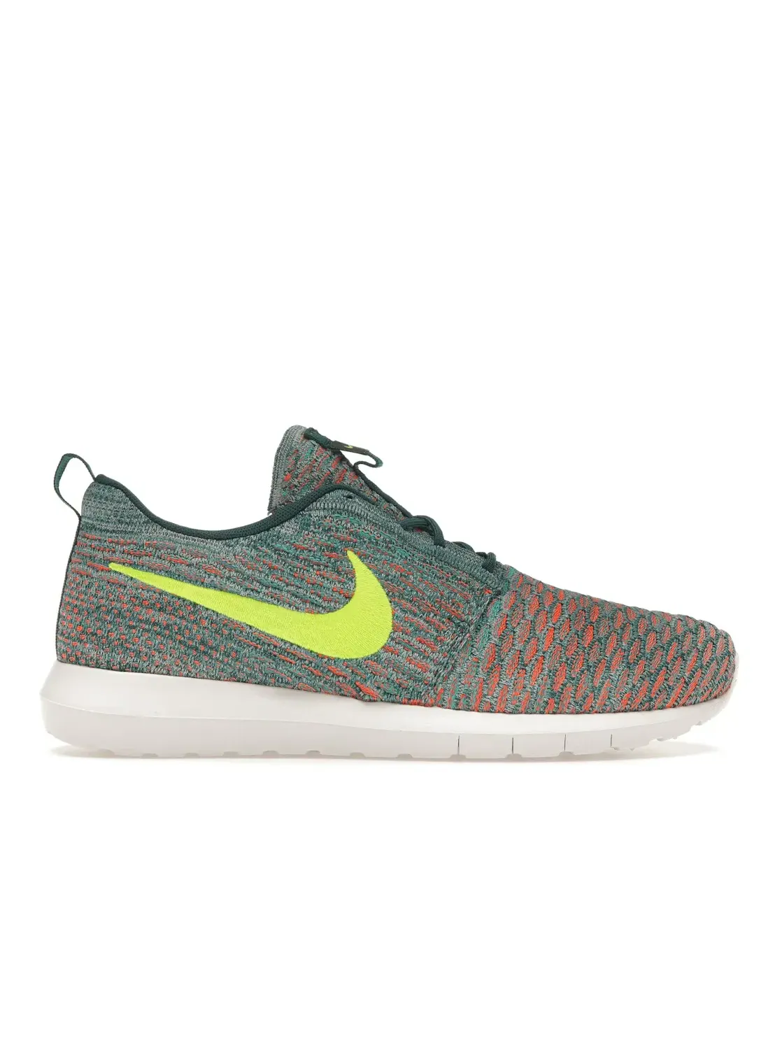 Мужские кроссовки Lifestyle Nike Flyknit Roshe Run, Mineral Teal/Volt — изображение 1 из 4