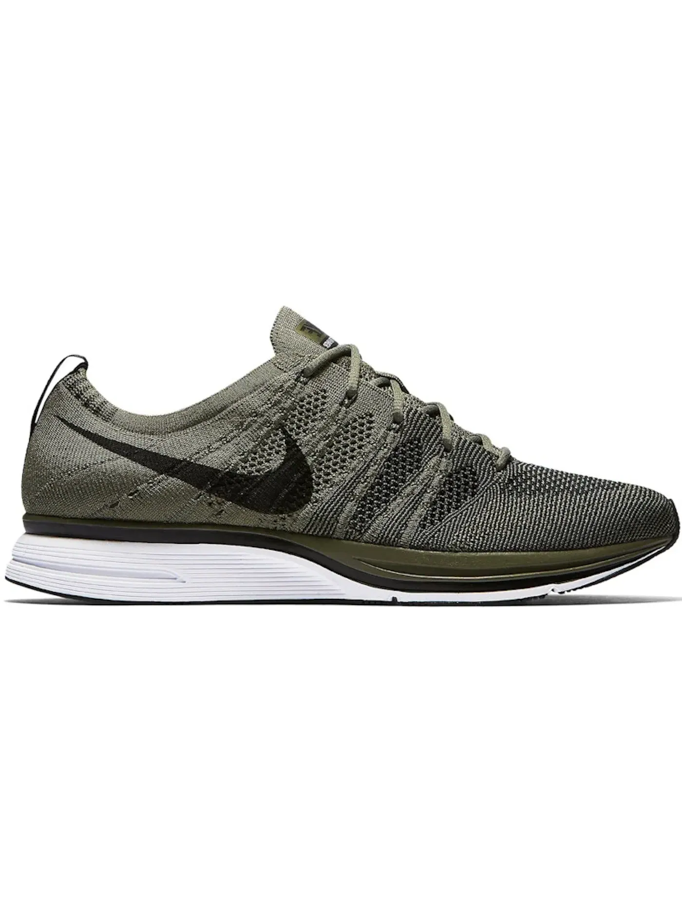 Мужские кроссовки Lifestyle Nike Flyknit Trainer — изображение 1 из 1, оливковый/черный-белый