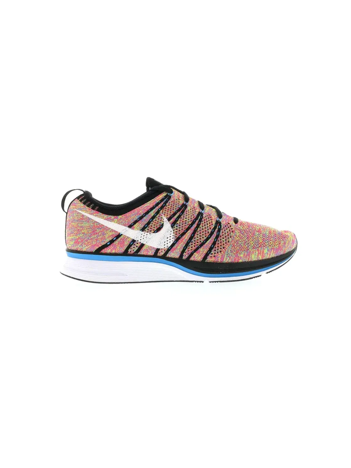 Мужские кроссовки Lifestyle с принтом Nike Flyknit Trainer+ Nike — изображение 1 из 4, черный/белый-синий