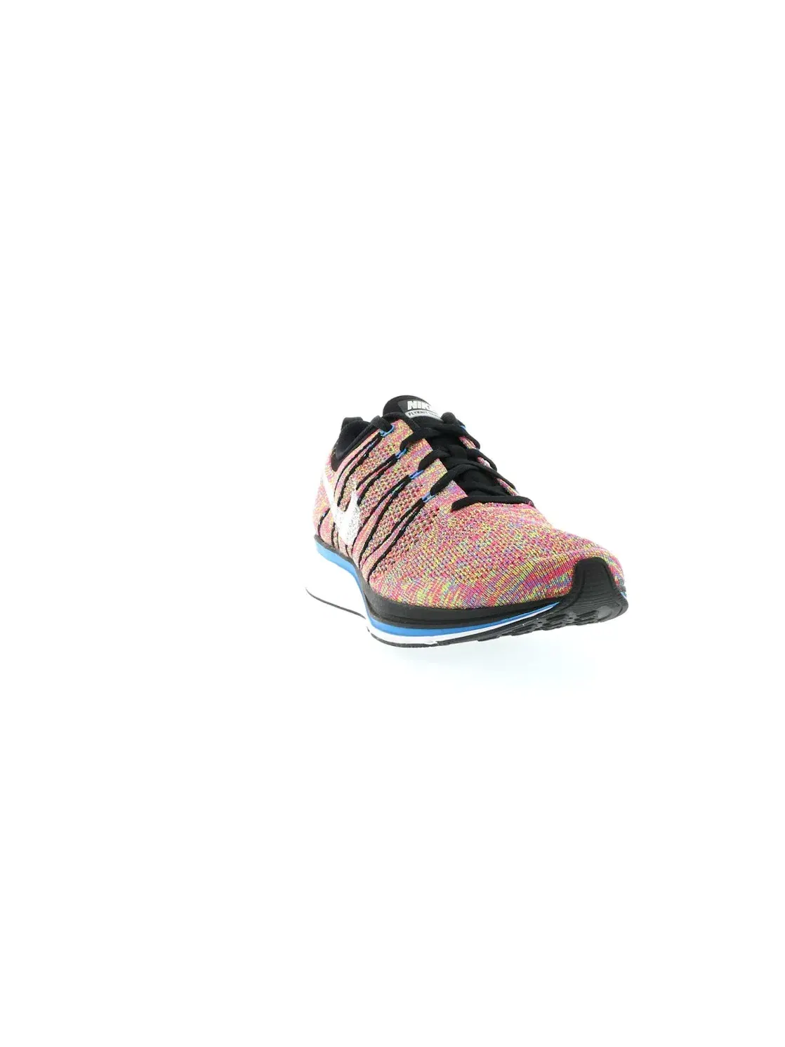 Мужские кроссовки Lifestyle с принтом Nike Flyknit Trainer+ Nike — изображение 2 из 4, черный/белый-синий