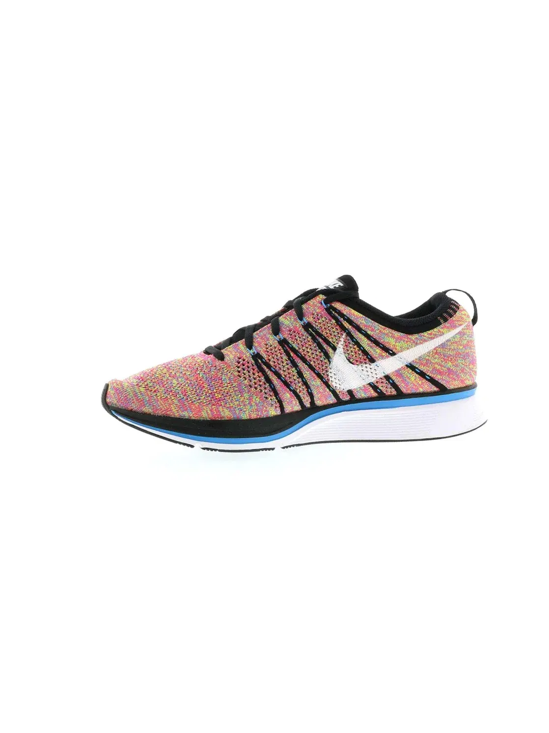 Мужские кроссовки Lifestyle с принтом Nike Flyknit Trainer+ Nike — изображение 3 из 4, черный/белый-синий