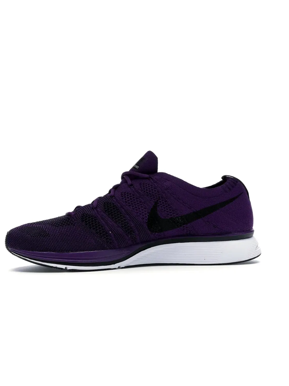 Мужские кроссовки с дышащим верхом Nike Flyknit Trainer — изображение 3 из 4, фиолетовый/черный-белый