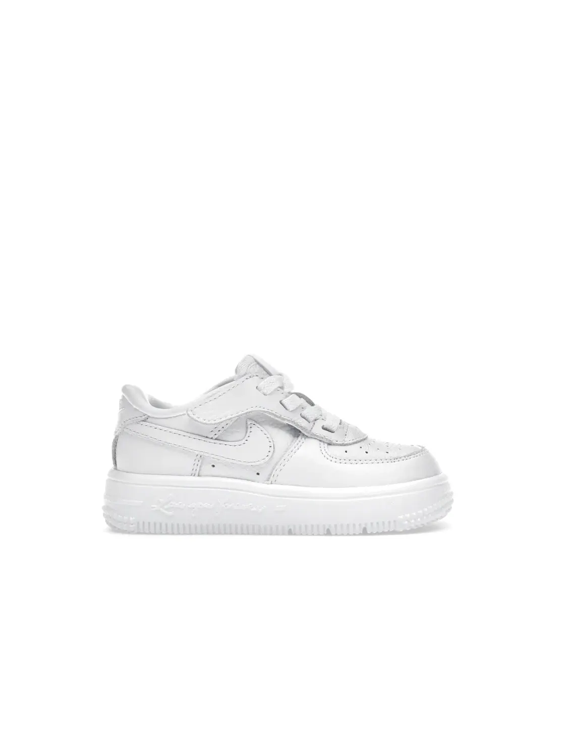 Детские кроссовки для мальчиков с липучками Nike Force 1 Low EasyOn — изображение 1 из 4, белый/белый//белый