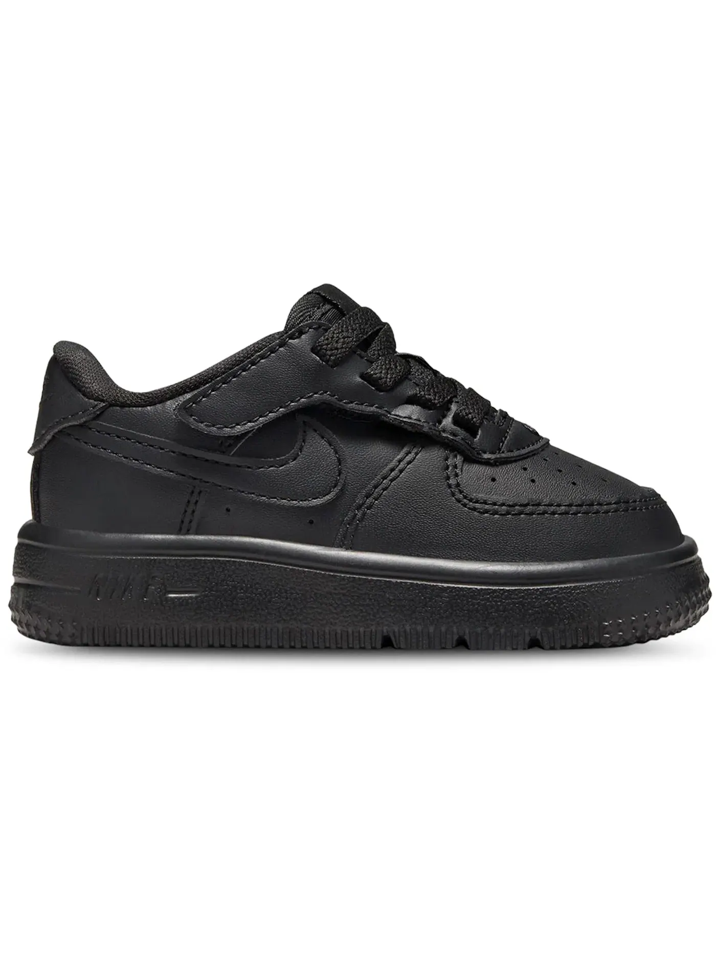 Детские кроссовки с удобной системой шнуровки Nike Force 1 Low EasyOn — изображение 1 из 1, черный/черный/черный