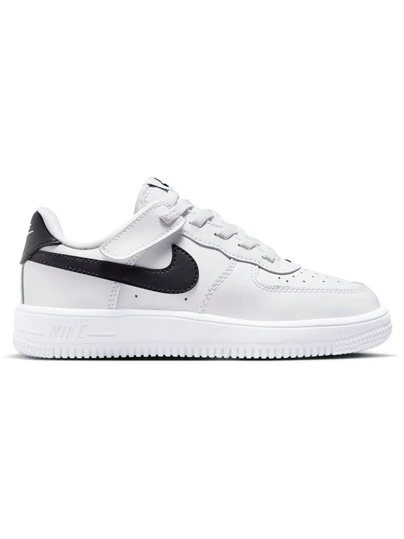 Детские кроссовки на шнуровке Nike Force 1 Low EasyOn — изображение 1 из 1, белый/черный