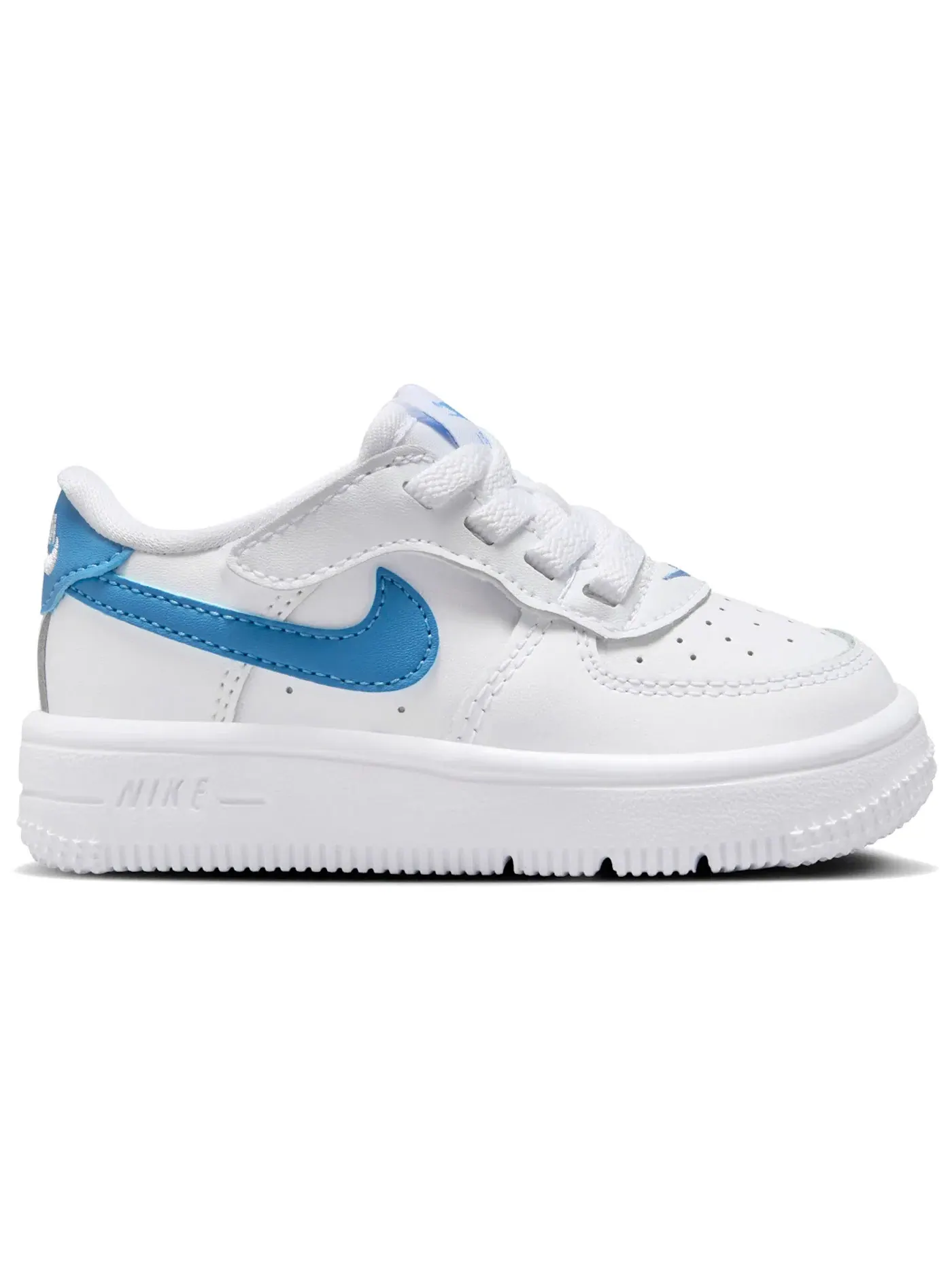 Детские кроссовки Lifestyle с системой EasyOn Nike Force 1 Low EasyOn — изображение 1 из 1, белый/синий