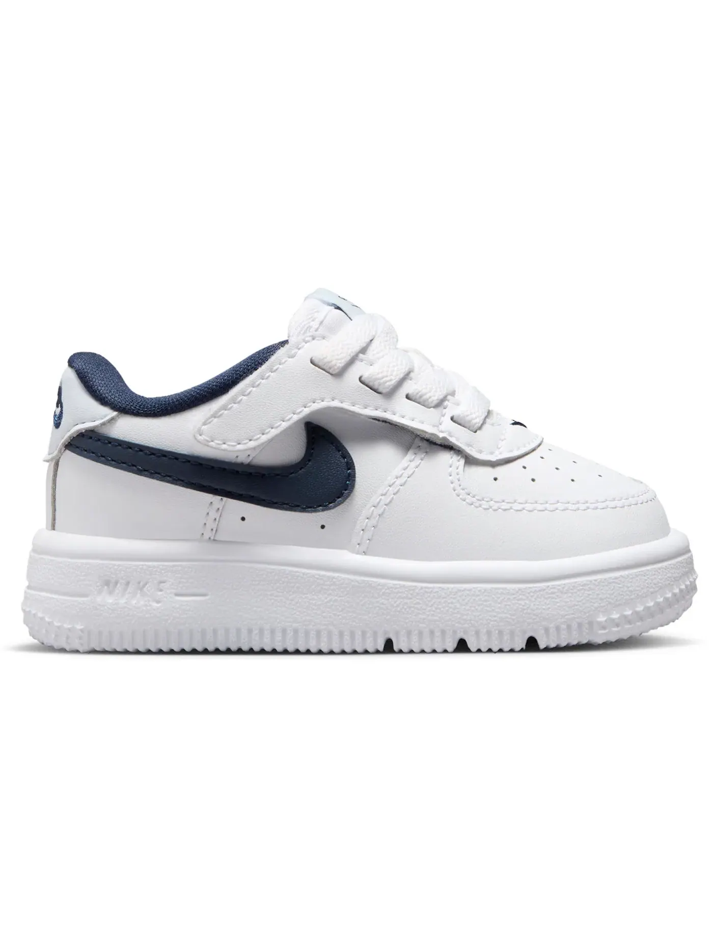 Детские кроссовки для мальчиков с застежкой Nike Force 1 Low EasyOn Nike — изображение 1 из 1, белый/серый/темно-синий