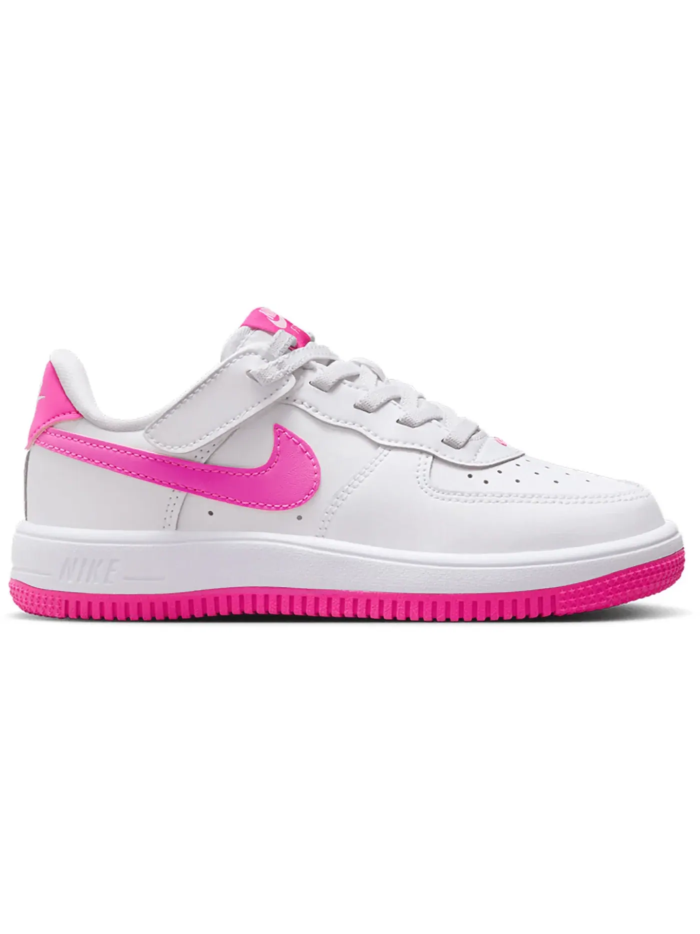 Детские кроссовки для мальчиков с шнуровкой Nike Force 1 Low EasyOn — изображение 1 из 1, белый