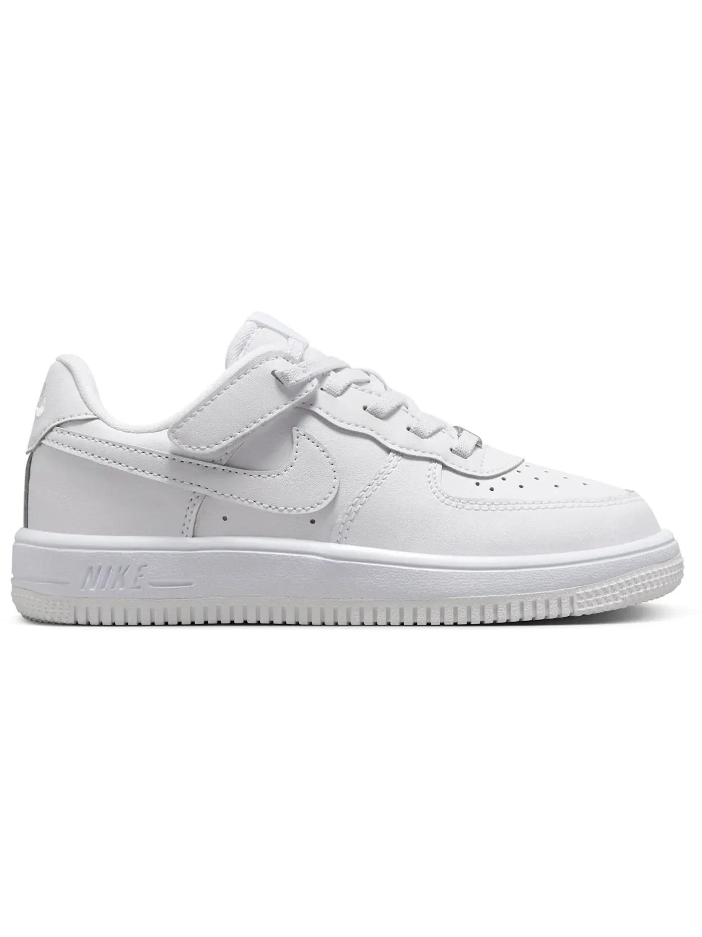 Детские кроссовки с липучками Nike Force 1 Low EasyOn — изображение 1 из 1, белый/белый/белый