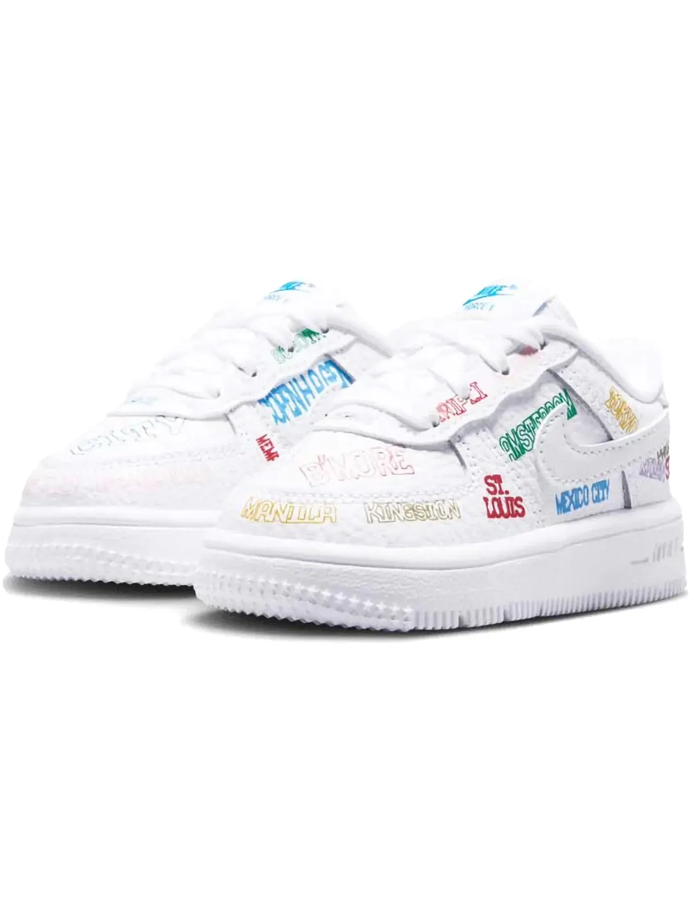 Детские кроссовки Lifestyle Nike Force 1 Low World Tour — изображение 1 из 2, белый/белый