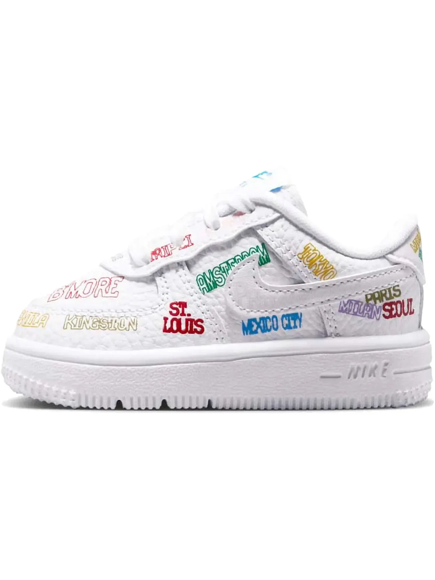 Детские кроссовки Lifestyle Nike Force 1 Low World Tour — изображение 2 из 2, белый/белый