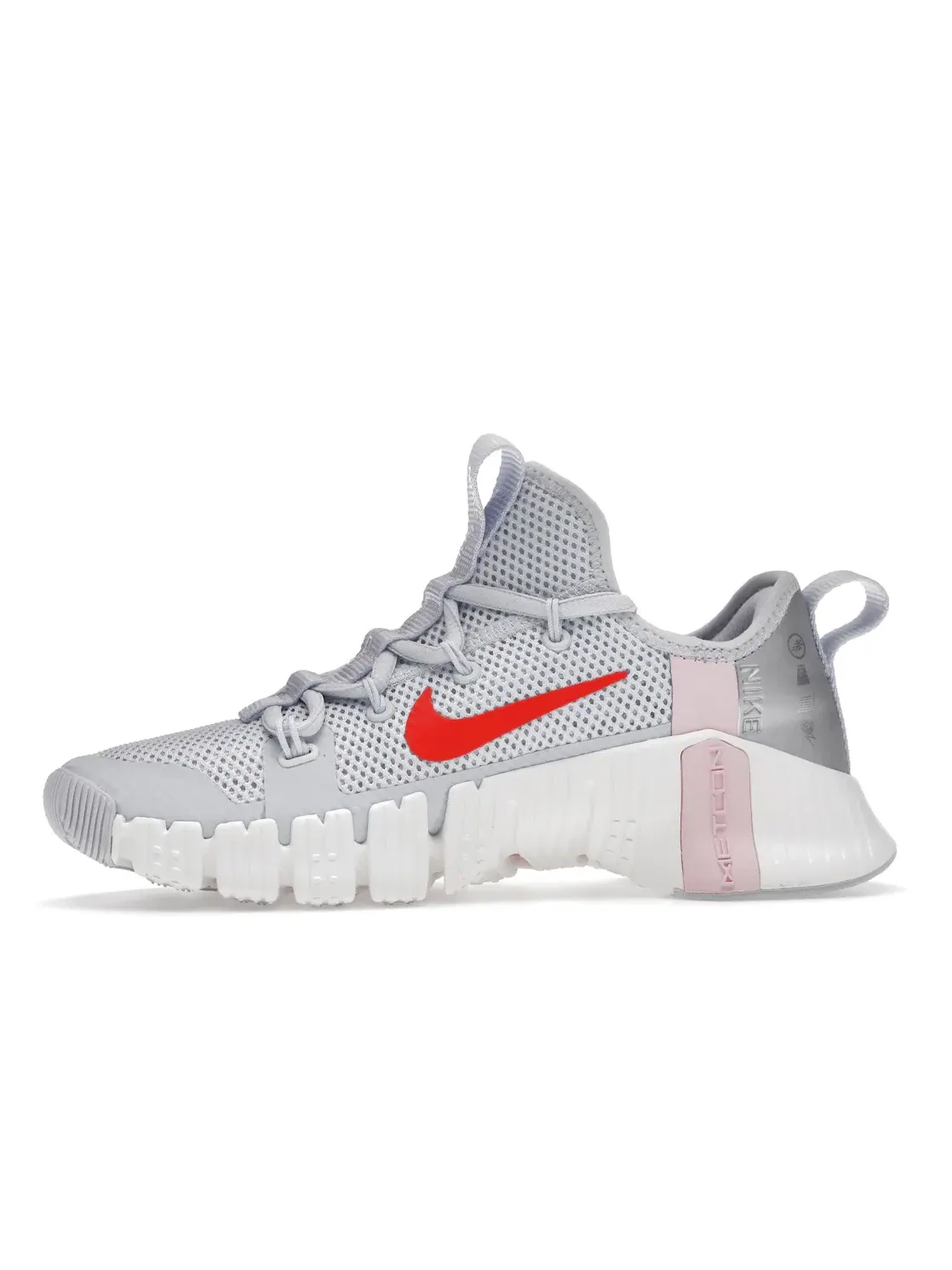 Женские кроссовки для тренировок Nike Free Metcon 3 — изображение 3 из 4, серый/белый//яркий