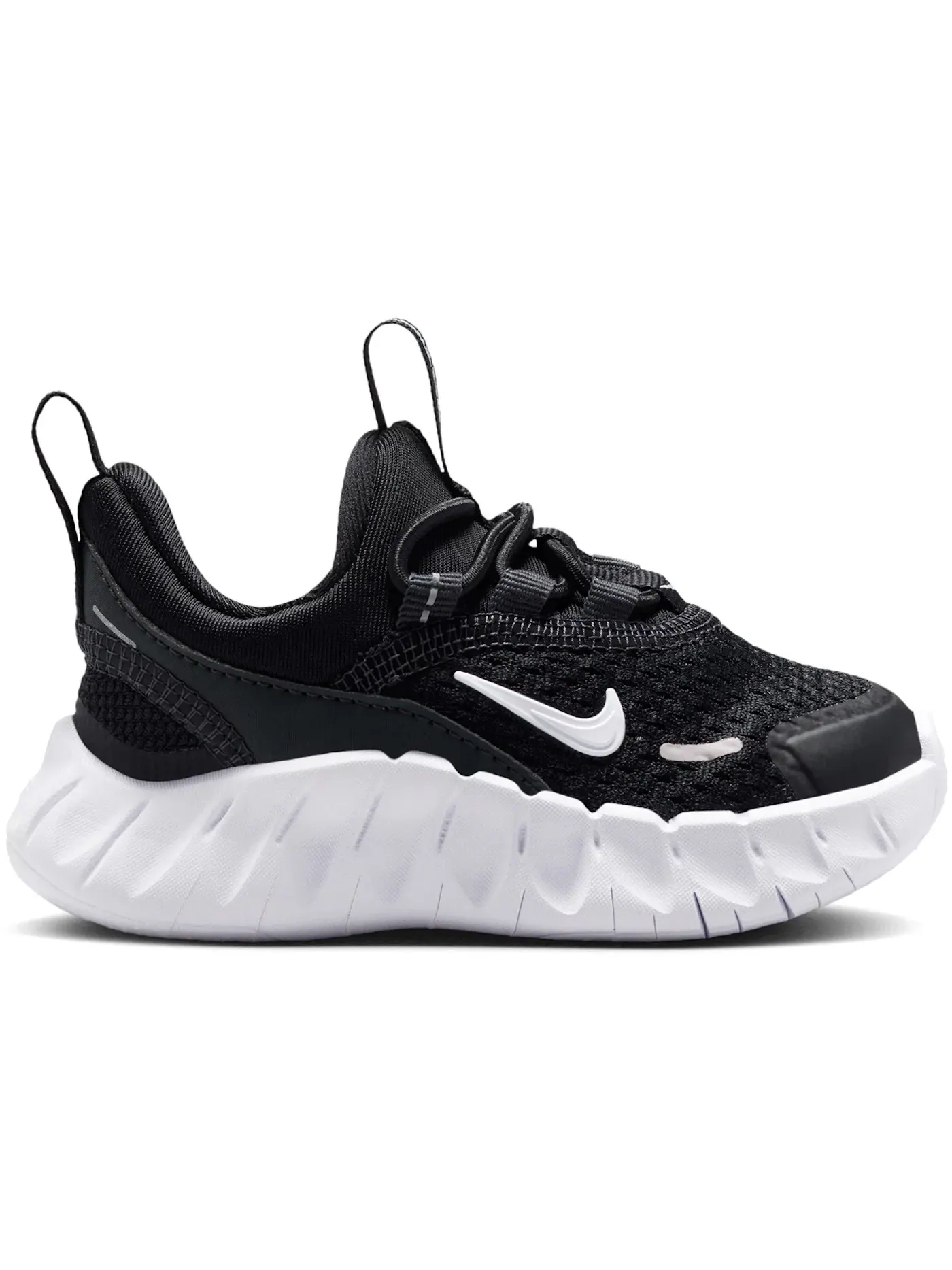 Детские кроссовки без шнуровки Nike Free Ride Nike — изображение 1 из 1, черный//белый