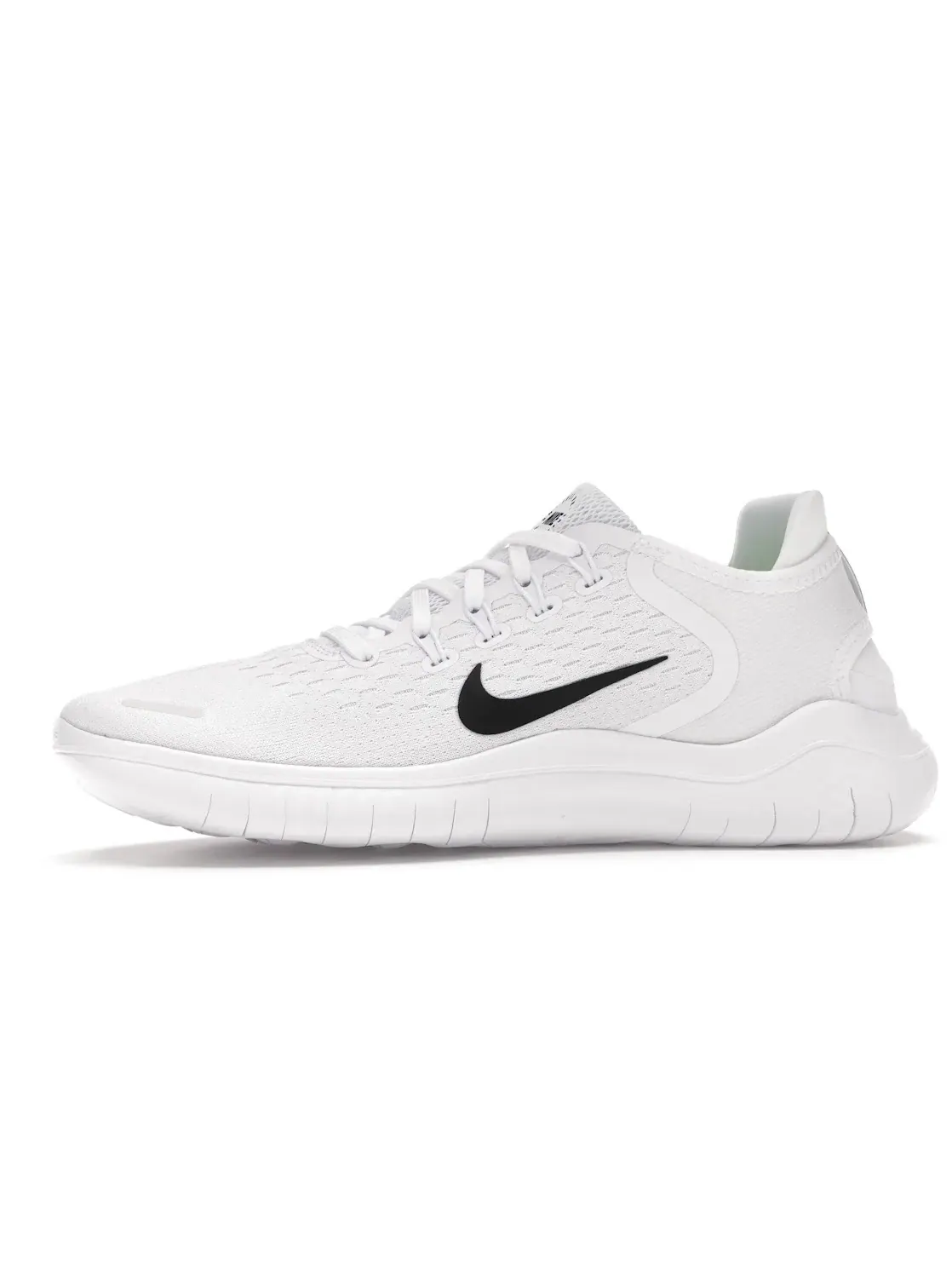 Мужские кроссовки для повседневной носки Nike Free RN 2018 Nike — изображение 3 из 4, белый/черный