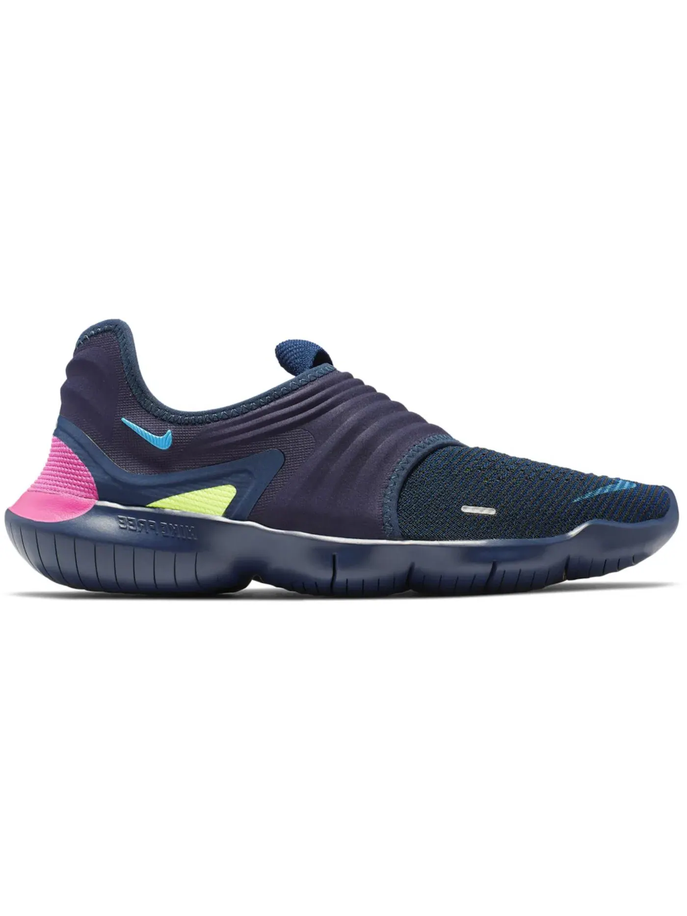 Мужские кроссовки с технологией Flyknit Nike Free RN 3 Flyknit Nike — изображение 1 из 1, темно-синий