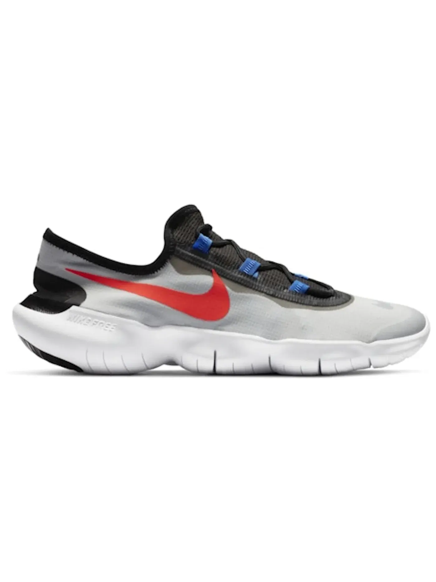 Мужские кроссовки для повседневной носки Nike Free RN 5.0 2020 Nike — изображение 1 из 1, платиновый/синий/яркий
