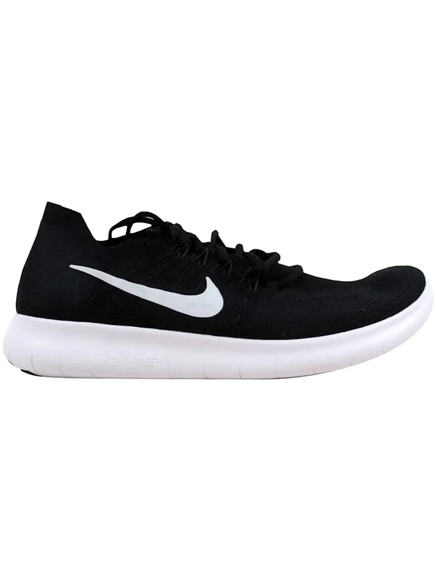 Женские кроссовки с трикотажным верхом Nike Free RN Flyknit 2017 — изображение 1 из 1, черный/белый