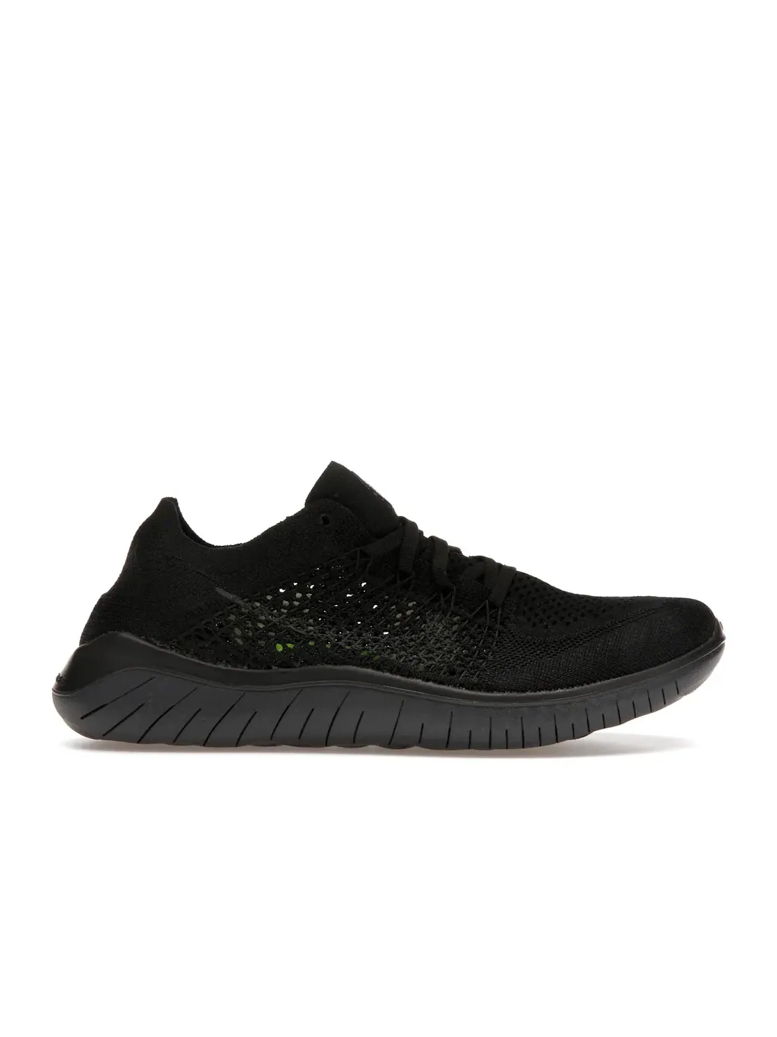 Женские кроссовки с вязаным верхом Nike Free RN Flyknit 2018 Nike — изображение 1 из 4, черный