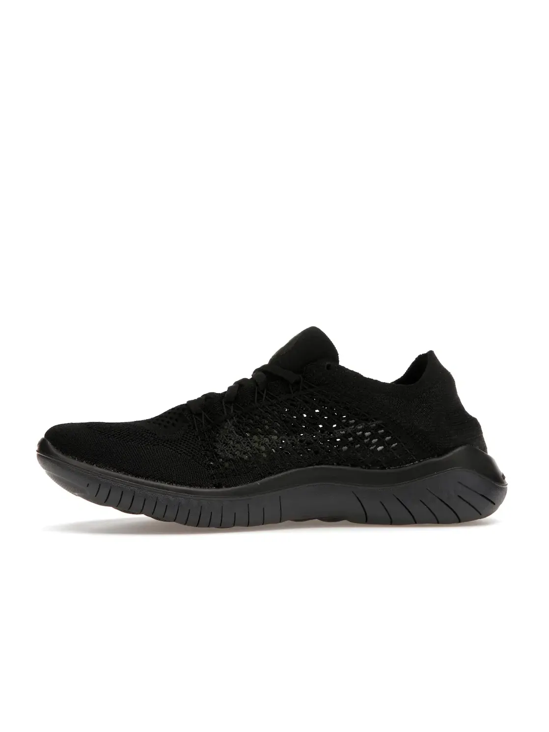 Женские кроссовки с вязаным верхом Nike Free RN Flyknit 2018 Nike — изображение 3 из 4, черный