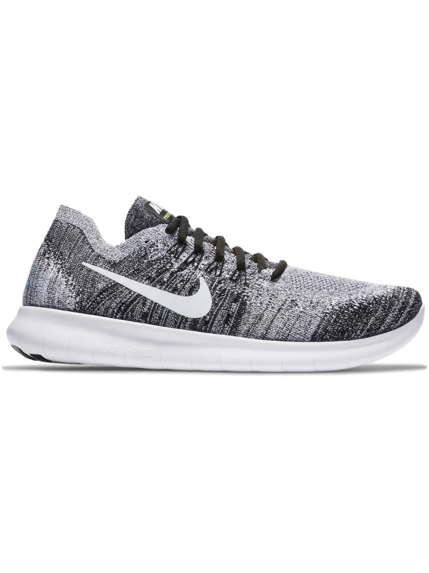 Мужские кроссовки с сетчатым верхом Nike Free RN Flyknit 2017 — изображение 1 из 1, черный//белый