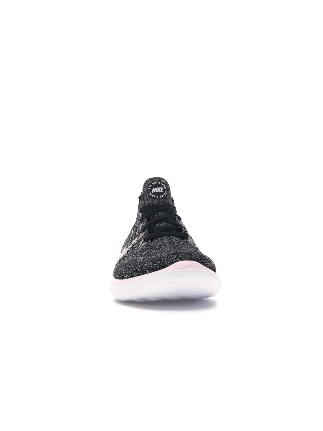 Женские кроссовки для бега с технологией Flyknit Nike Free RN Flyknit 2018 — изображение 2 из 4, черный/розовый-белый