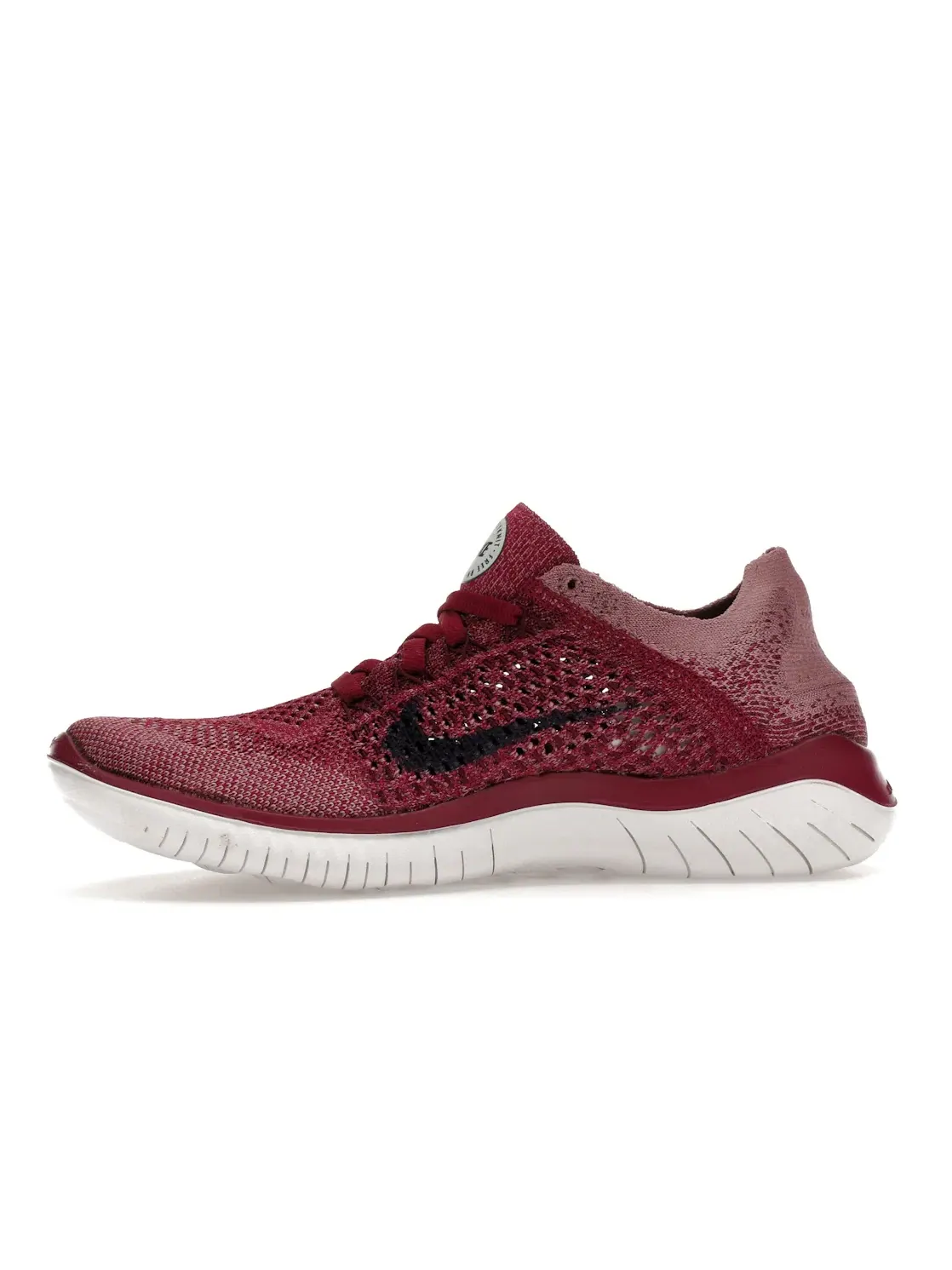 Женские кроссовки для бега с принтом Nike Free RN Flyknit 2018 Nike — изображение 3 из 4, красный/белый//синий