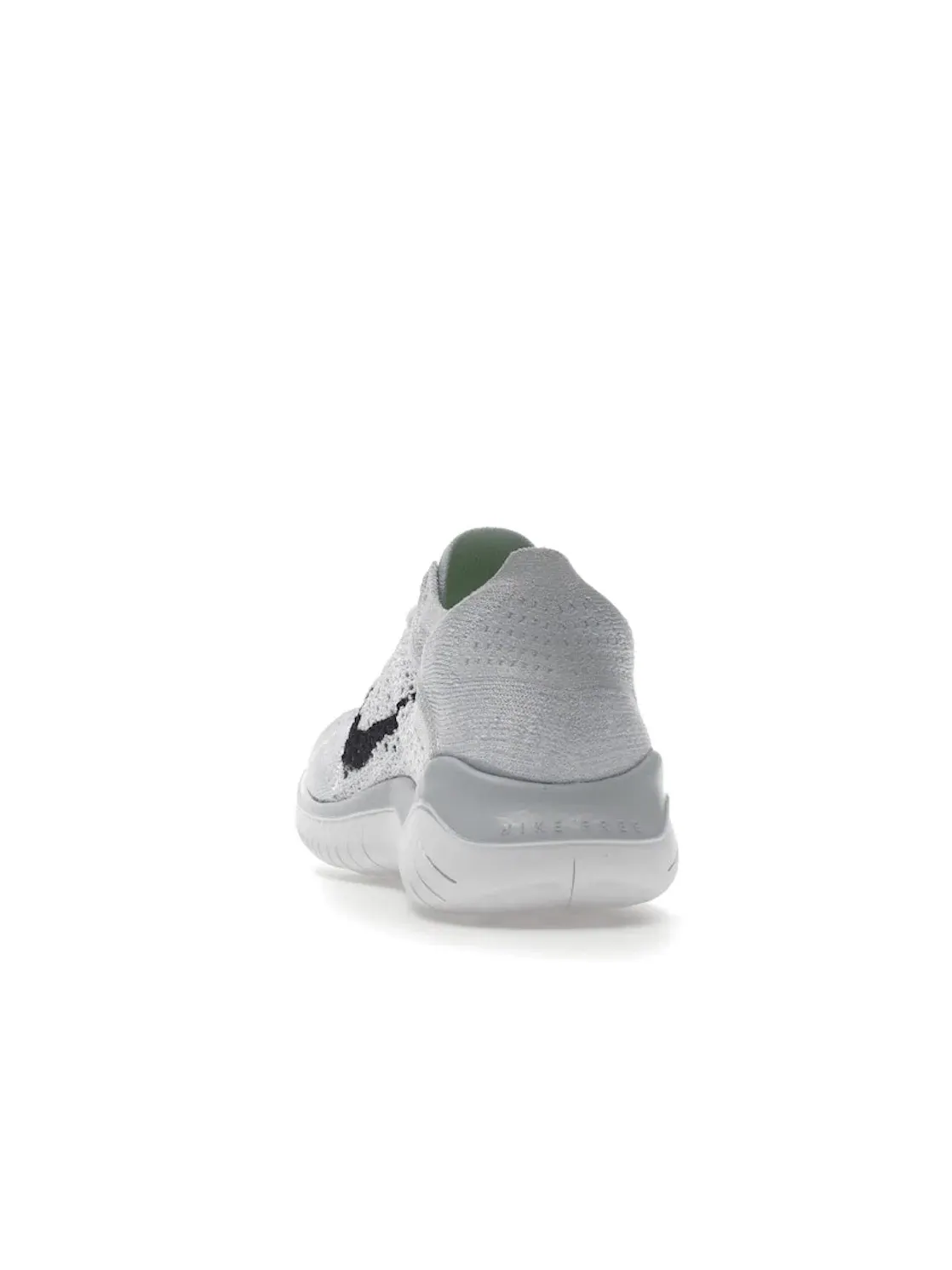 Женские кроссовки для бега Nike Free RN Flyknit 2018 — изображение 4 из 4, белый/черный-платиновый