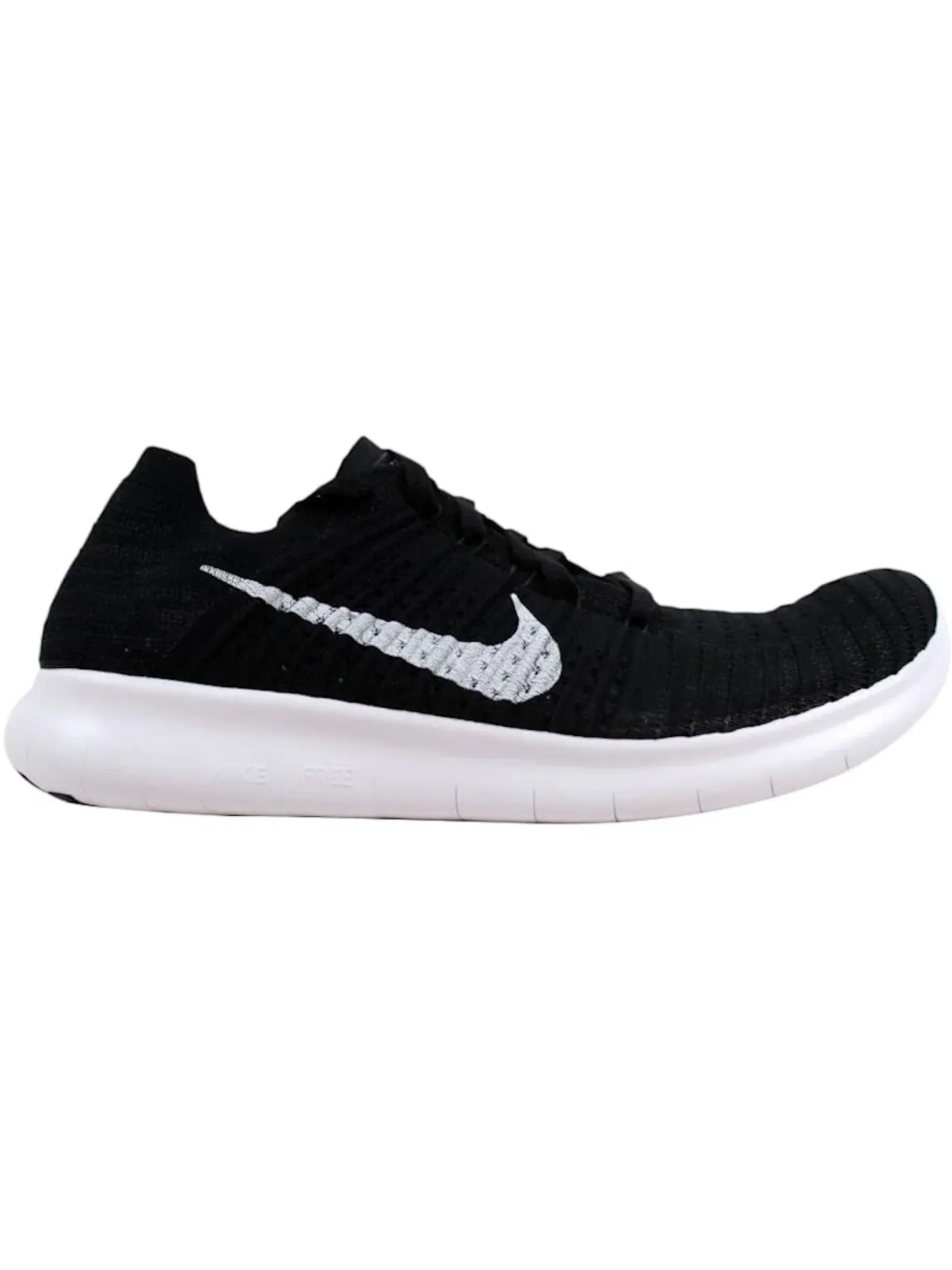 Женские кроссовки с технологией Flyknit Nike Free RN Flyknit Nike — изображение 1 из 1, черный/белый