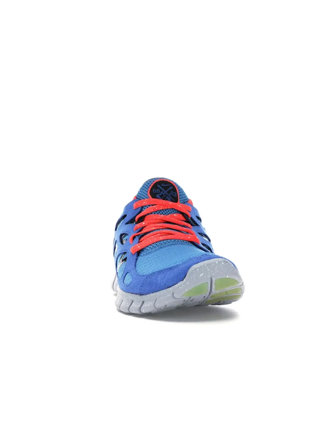 Мужские кроссовки с принтом Nike Free Run 2.0 Nike — изображение 2 из 4, серебристый--яркий