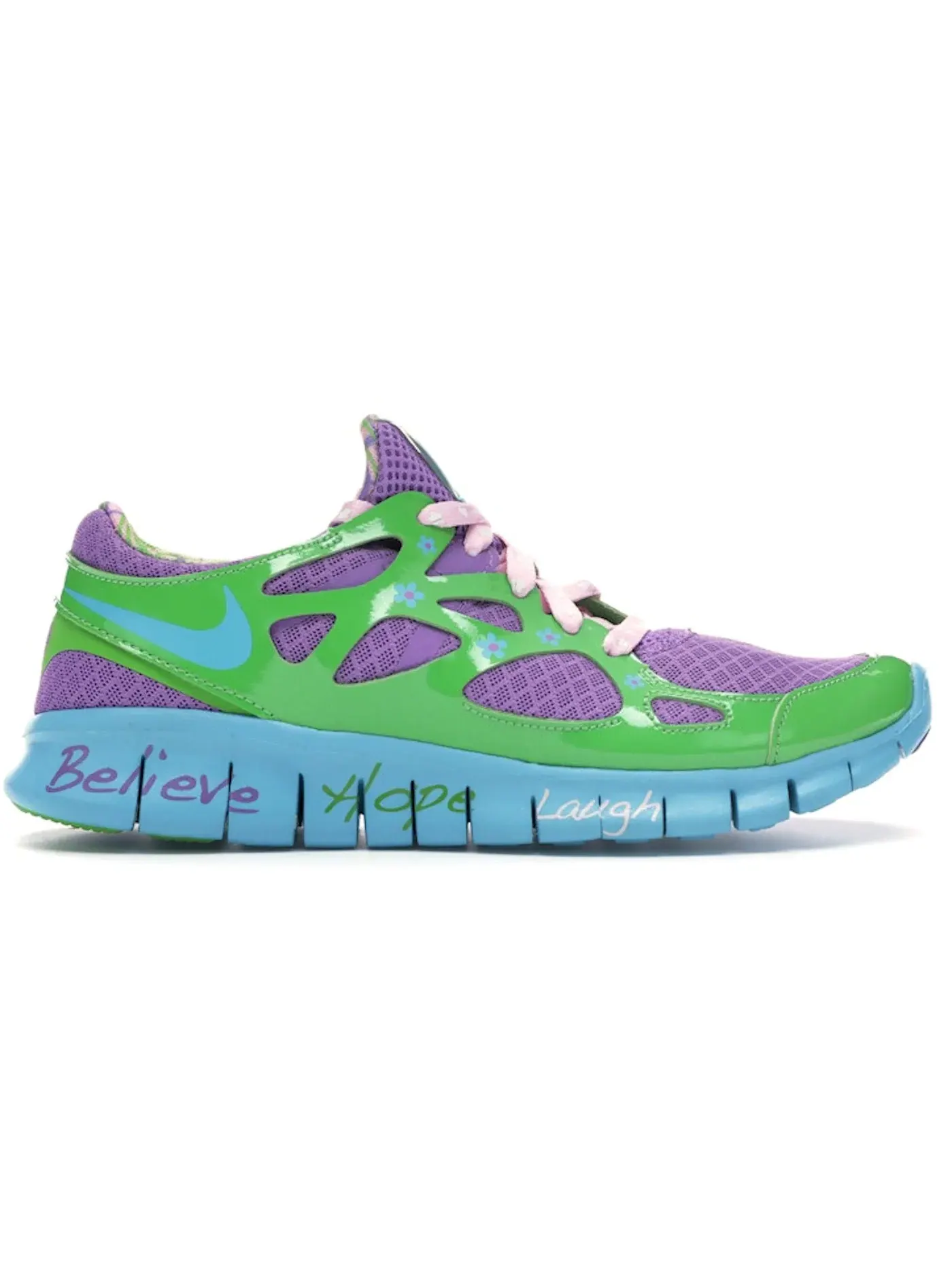 Женские кроссовки с принтом Nike Free Run+ 2 Nike — изображение 2 из 2