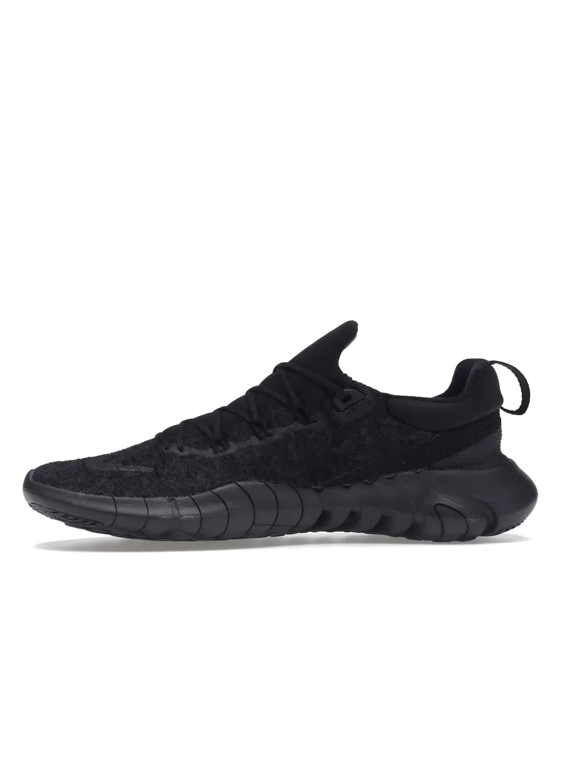 Мужские кроссовки с легким дизайном Nike Free Run 5.0 Nike — изображение 3 из 4, черный/черный/черный