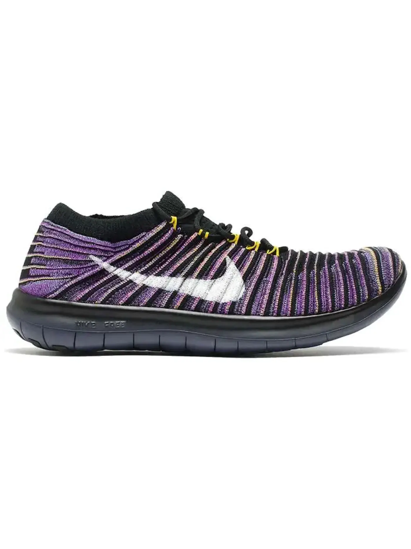 Женские кроссовки с верхом Flyknit Nike Free Run Motion — изображение 1 из 1, черный фиолетовый