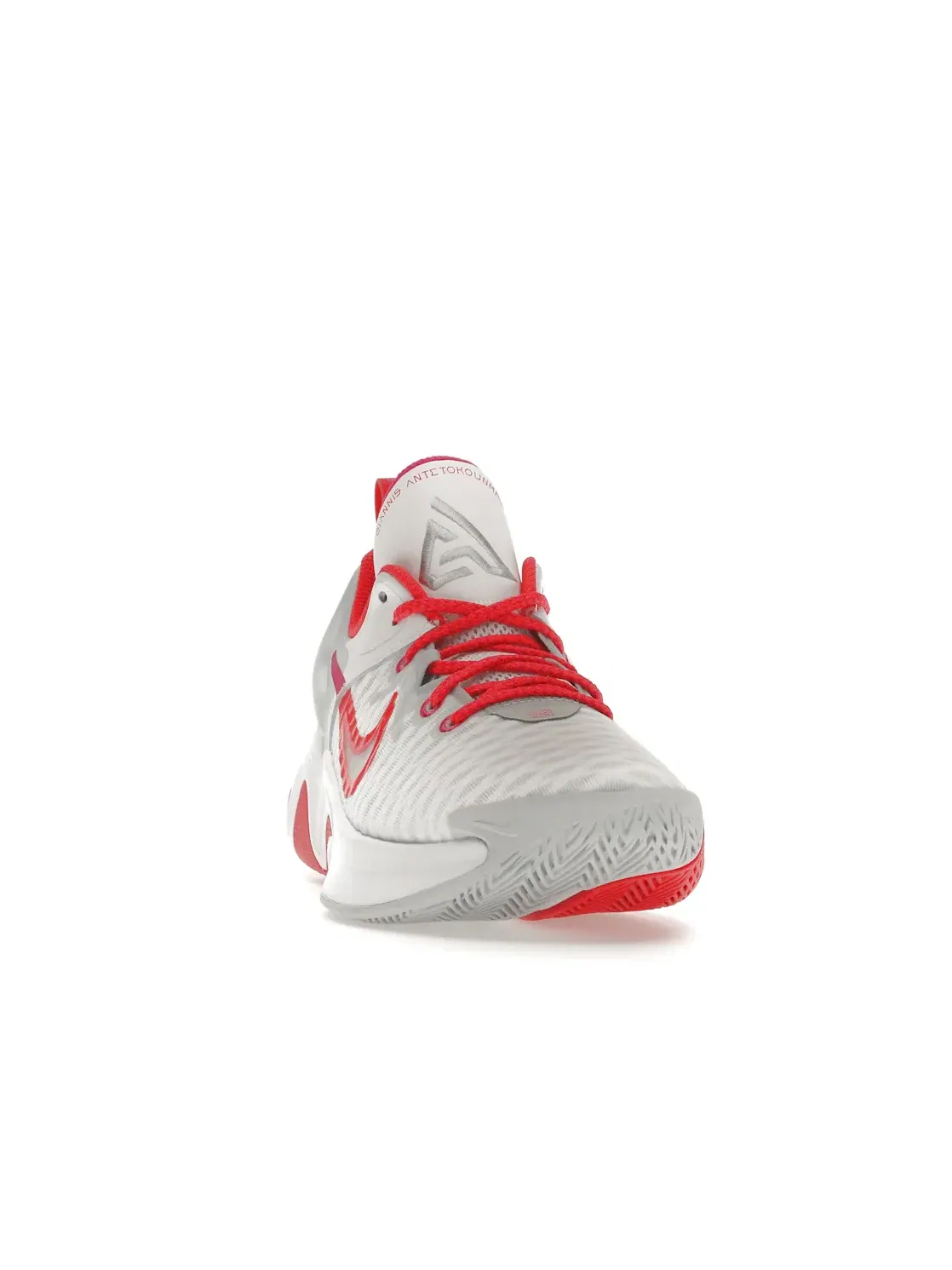 Мужские баскетбольные кроссовки Nike Giannis Immortality — изображение 2 из 4, белый/красный-розовый