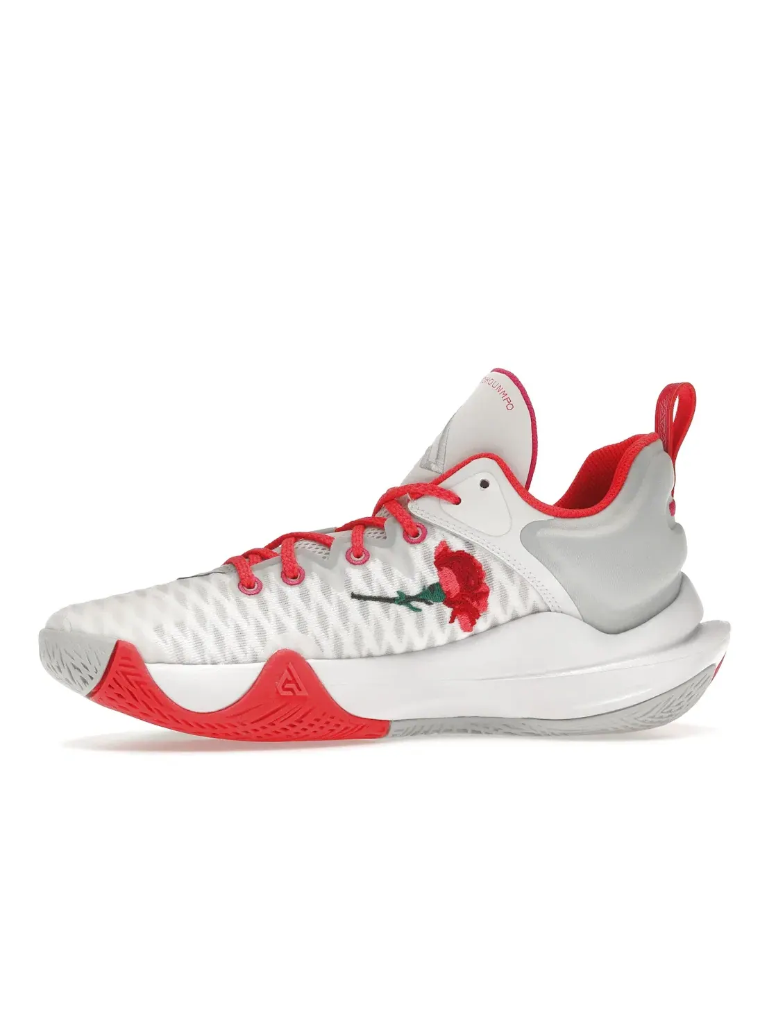 Мужские баскетбольные кроссовки Nike Giannis Immortality — изображение 3 из 4, белый/красный-розовый