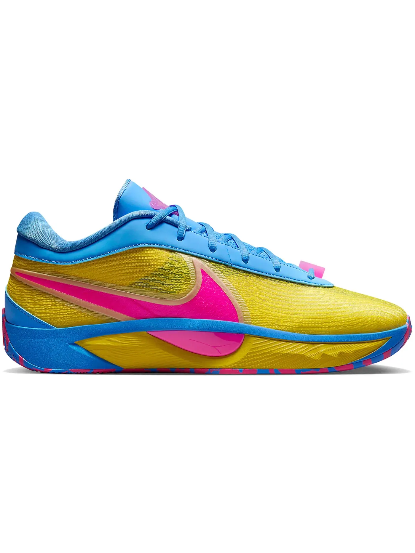 Мужские кроссовки для баскетбола Nike Giannis Zoom Freak 6 — изображение 1 из 1, синий//розовый