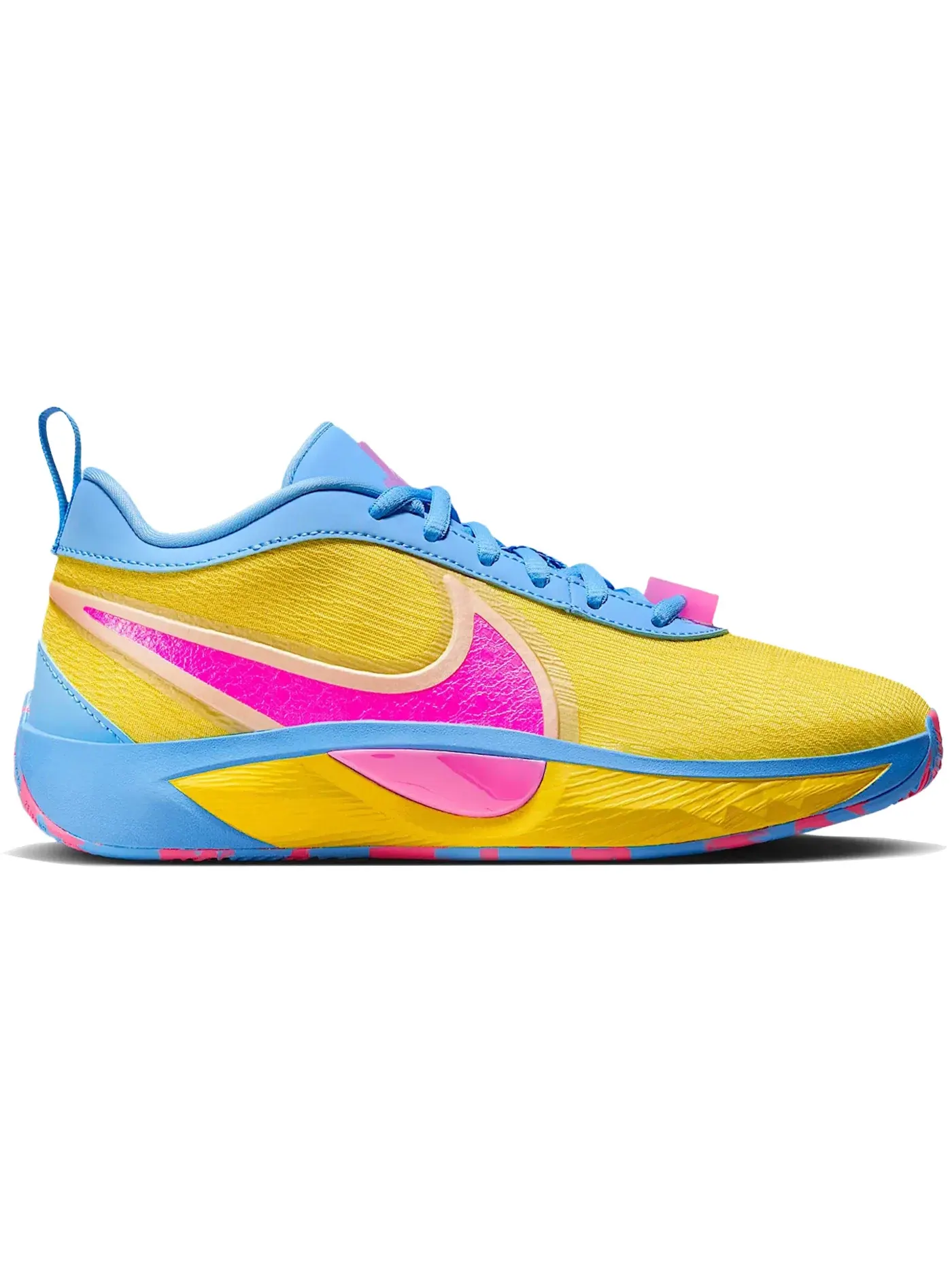 Детские кроссовки для баскетбола Nike Giannis Zoom Freak 6 — изображение 1 из 1, синий//розовый
